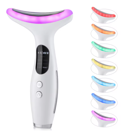RadiantSkin™ Face & Neck LED Massager – Tighten, Tone & Glow